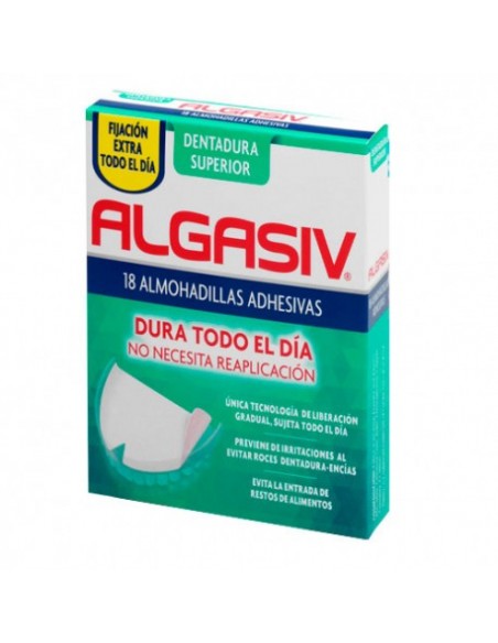 ALGASIV ALMOHADILLAS DENTADURA SUPERIOR 18 UNIDADES