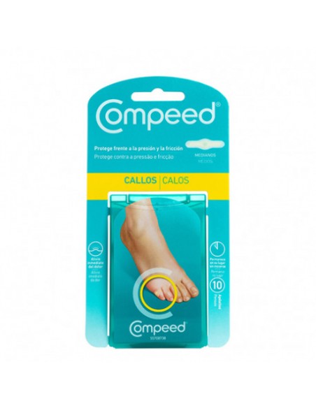 COMPEED CALLOS TAMAÑO MEDIANO 10 UNIDADES