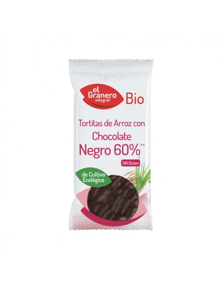 TORTITAS DE ARROZ CON CHOCOLATE NEGRO 100GR BIO EL GRANERO