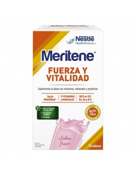 MERITENE 30 G 15 SOBRES FRESA