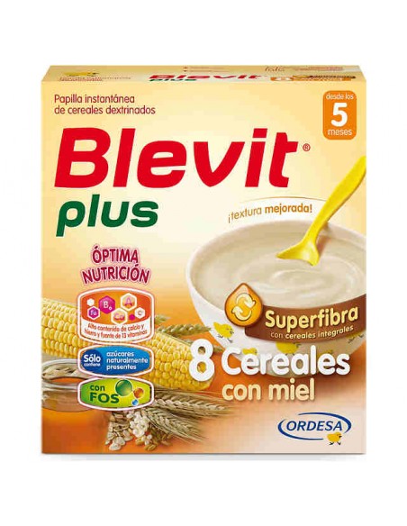 BLEVIT PLUS SUPERFIBRA 8 CEREALES Y MIEL  600 G