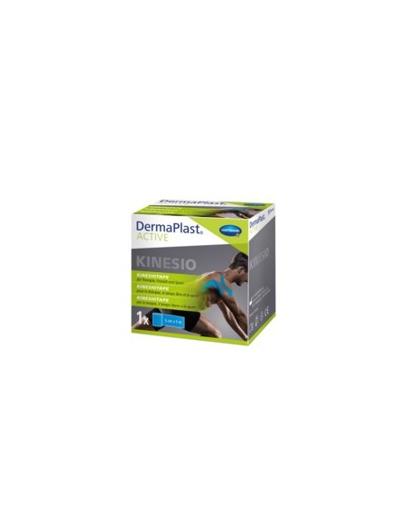 CINTA KINESIOLOGICA DERMAPLAST ACTIVE COLOR AZUL 5 CM X 5 M 1 U