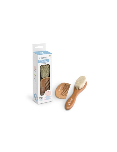 SET DE CEPILLO Y PEINE BEBE FARLINE