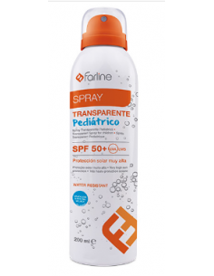 FARLINE SPRAY TRANSPARENTE PEDIATRICO SPF50 1 ENVASE 200 ml