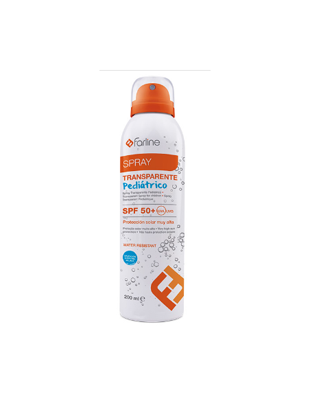 FARLINE SPRAY TRANSPARENTE PEDIATRICO SPF50 1 ENVASE 200 ml