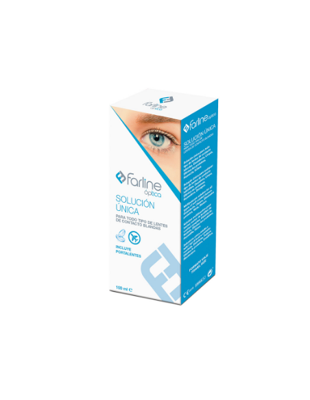 FARLINE OPTICA SOLUCION UNICA LENTES DE CONTACTO 1 ENVASE 100 ML