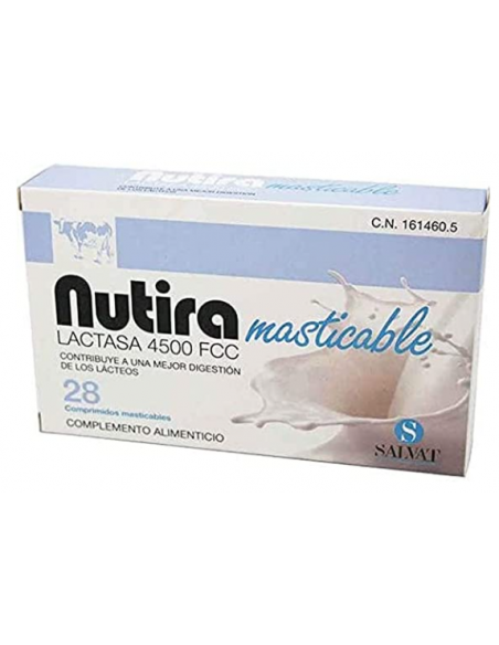 NUTIRA LACTASA 4500 FCC 28 COMP MASTICABLES