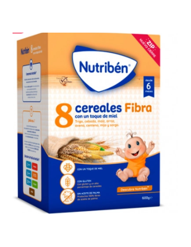 NUTRIBEN 8 CEREALES Y MIEL FIBRA 600 G