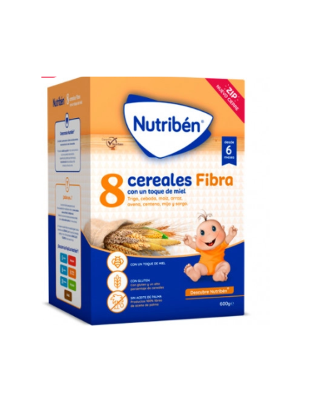 NUTRIBEN 8 CEREALES Y MIEL FIBRA 600 G