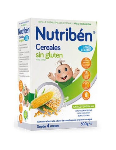 NUTRIBEN CEREALES SIN GLUTEN PAPILLA LECHE...
