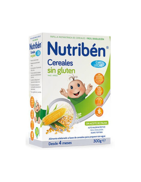 NUTRIBEN CEREALES SIN GLUTEN PAPILLA LECHE ADAPT 300 G