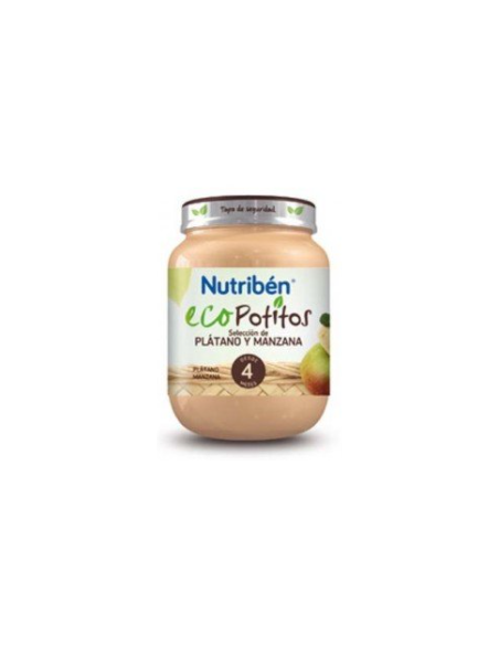 NUTRIBEN ECO POTITO SELECCION PLATANO Y MANZANA INICIO 130 G