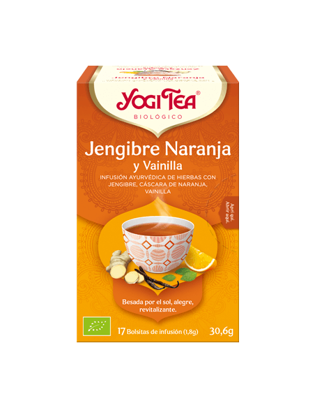 YOGI TEA JENGIBRE NARANJA VAINILLA