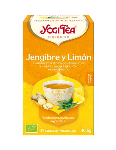 YOGI TEA JENGIBRE Y LIMÓN 17 BOLSITAS