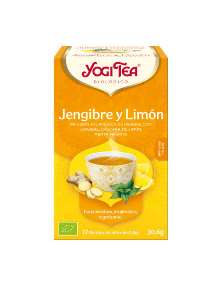 YOGI TEA JENGIBRE Y LIMÓN 17 BOLSITAS
