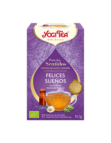 YOGI TEA PARA LOS SENTIDOS FELICES SUEÑOS 20 BOLSITAS