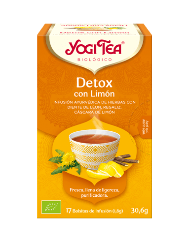 YOGI TEA DETOX CON LIMÓN 17 BOLSITAS