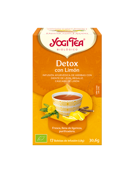 YOGI TEA DETOX CON LIMÓN 17 BOLSITAS