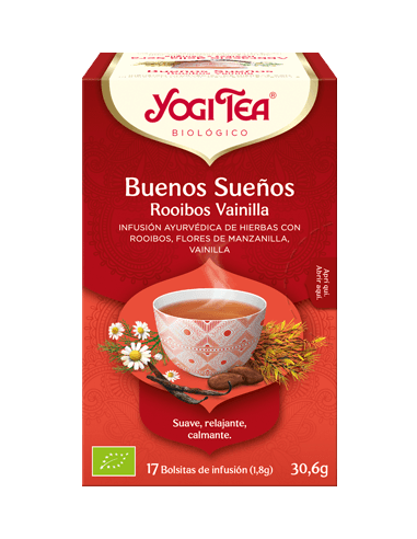 YOGI TEA BUENOS SUEÑOS ROOIBOS VAINILLA 17...