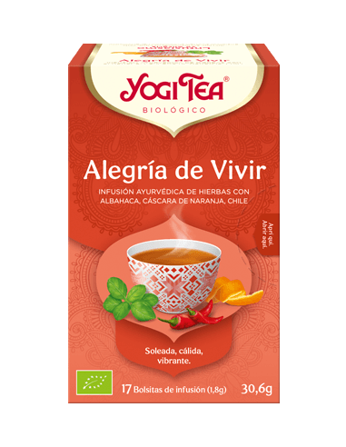 YOGI TEA ALEGRIA DE VIVIR 17 BOLSITAS