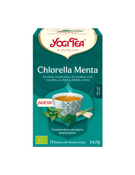 YOGITEA CHLORELLA MENTA 17 BOLSAS