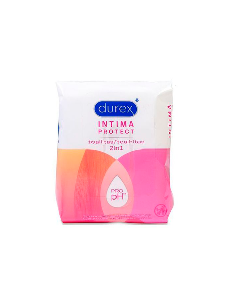 DUREX INTIMA PROTECT TOALLITAS INTIMAS 20 UNIDADES