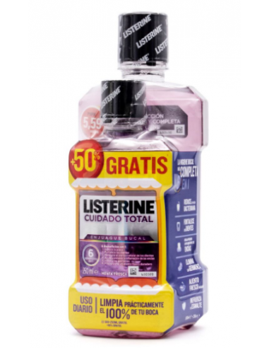 LISTERINE CUIDADO TOTAL 500+250ML