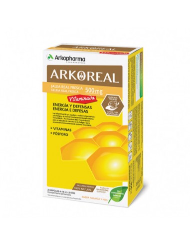 ARKOREAL JALEA REAL VITAMINADA 500 20 AMPOLLAS