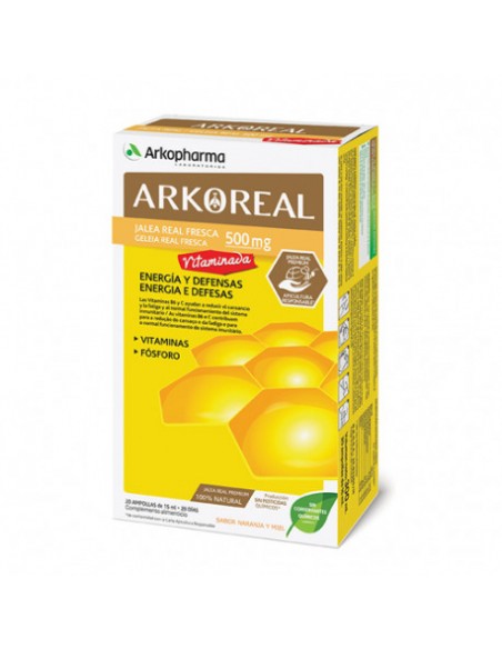 ARKOREAL JALEA REAL VITAMINADA 500 20 AMPOLLAS