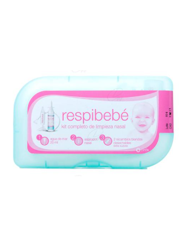 RESPIBEBE KIT COMPLETO ASPIRADOR NASAL BEBE