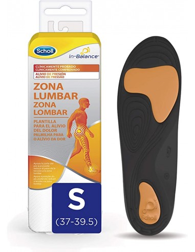PLANTILLAS ZONA LUMBAR SCHOLL IN-BALANCE TALLA...