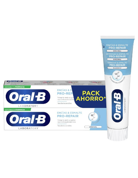 ORALB PASTA ENCIAS  ESMALTE REPAIR ORIGINAL 2 X 75 ML  25 ML