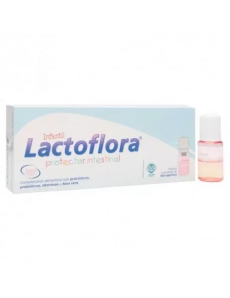 LACTOFLORA PROTECTOR INTESTINAL INFANTIL 10 VIALES SABOR FRESA