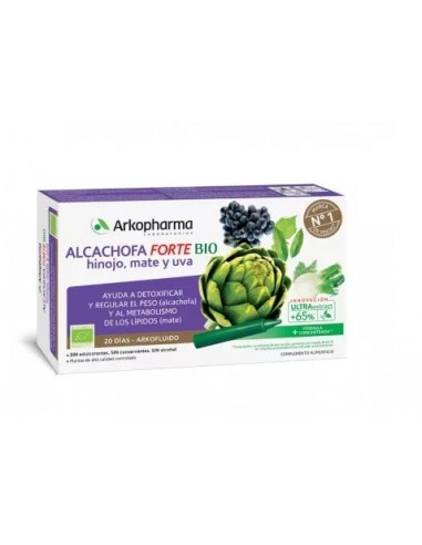 ARKOFLUIDO ALCACHOFA FORTE 20 AMPOLLAS BEBIBLES...