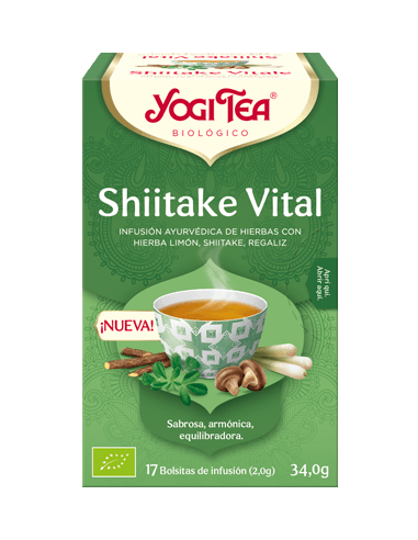 YOGI TEA SHIITAKE VITALE 17 BOLSITAS