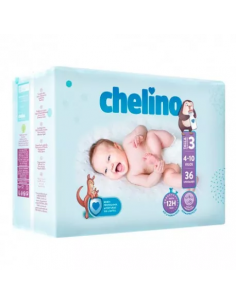 PAÑAL INFANTIL CHELINO FASHION & LOVE T- 3 (4 - 10 KG) 36...