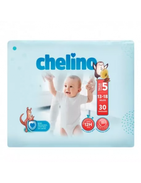 PAÑAL INFANTIL CHELINO FASHION & LOVE T- 5 (13 - 18 KG) 30 PAÑALES
