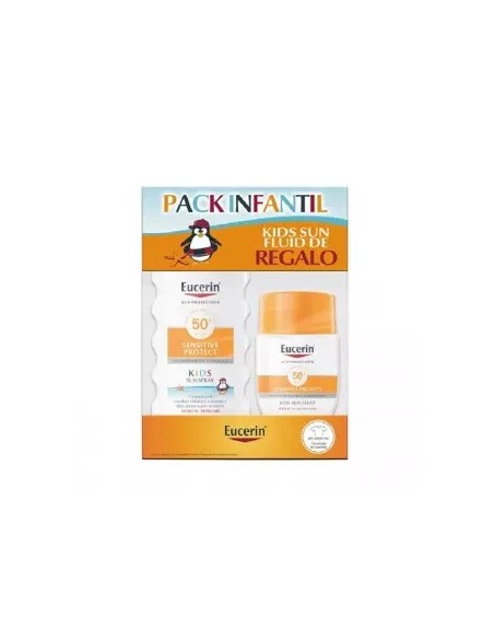 PACK INFARNTIL EUCERIN SOLAR SPF50+  SPRAY 200ML+ FLUIDO 50ML