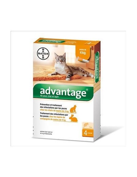 ADVANTAGE GATOS  4KG 4 PIPET