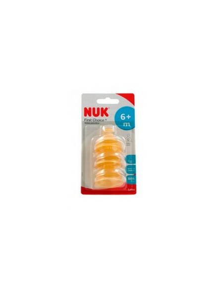 TETINA NUK FIRST CHOICE 6+ TALLA 2L 3X2 BOCA ANCHA LATEX DE CAUCHO