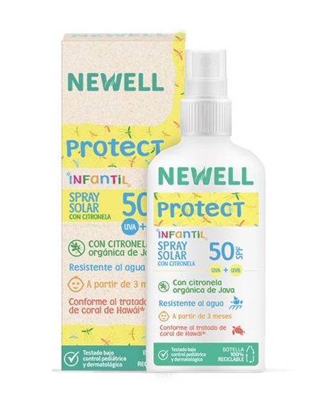 NEWELL SPRAY SOLAR SPF 50+ INFANTIL CON CITRONELA 100 ML
