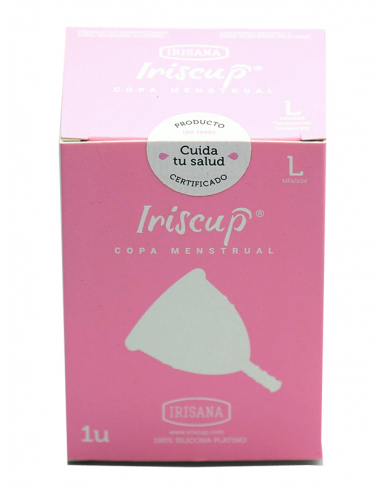 IRISCUP COPA MENSTRUAL 1 UNIDAD TALLA L COLOR ROSA