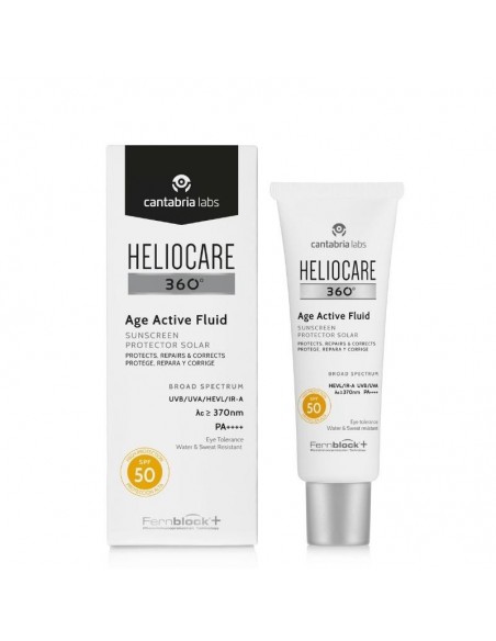 HELIOCARE 360º AGE ACTIVE FLUID PROTECTOR SOLAR PROTEGE REPARA Y CORRIGE 1 ENVASE 50 ML