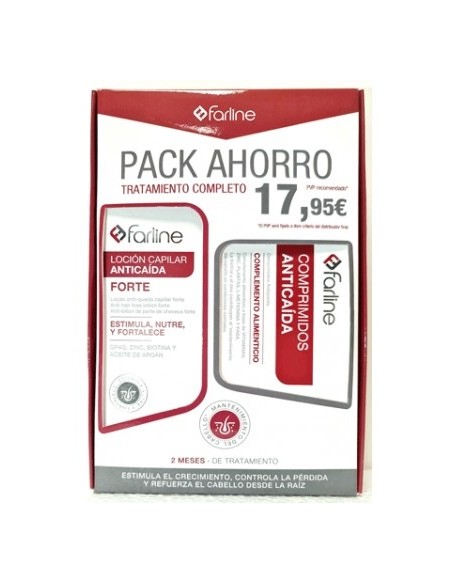 FARLINE PACK ANTICAIDA LOCIÓN+COMPRIMIDOS