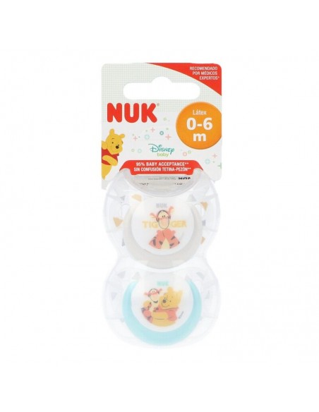 CHUPETE LATEX NUKETE DISNEY T-1 N 2 UNIDADES