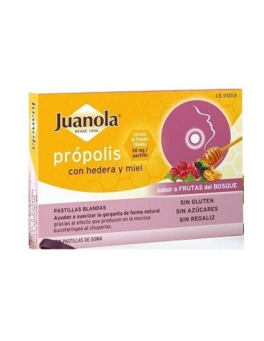 JUANOLA PROPOLIS HIEDRA PASTILLAS FRUTAS BOSQUE...