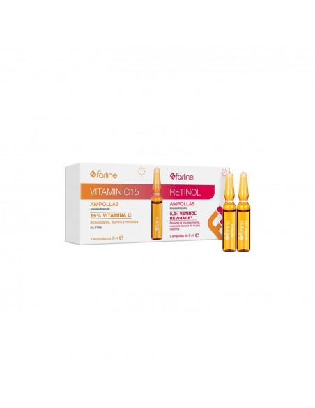 FARLINE AMPOLLAS  2ML VITAMINA C 15% 5U + RETINOL 0.3% 5 U