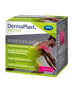 CINTA KINESIOLOGICA DERMAPLAST ACTIVE COLOR ROSA 5 CM X 5...