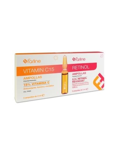 FARLINE AMPOLLAS  2ML VITAMINA C 15% 5U +...
