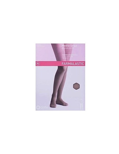 MEDIA LARGA (A-F) COMP NORMAL FARMALASTIC BLONDA NEGRA T- MED